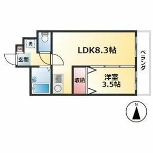 X-OVER21覚王山【4階】の間取り