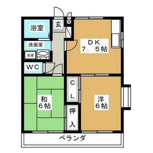 ピュアハーツ97【2階】の間取り