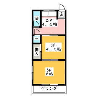 花ぞの荘【2階】の間取り