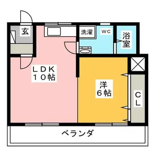 サンダイマンション【3階】の間取り