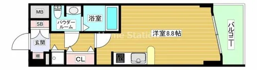 大阪府大阪市西淀川区野里1丁目【マンション】の間取り