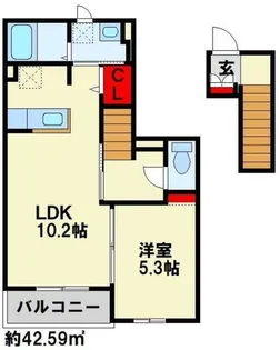 シュトラント神正【2階】の間取り