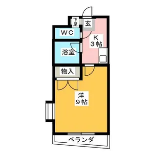 シティライフ藤ヶ丘南1号館【4階】の間取り