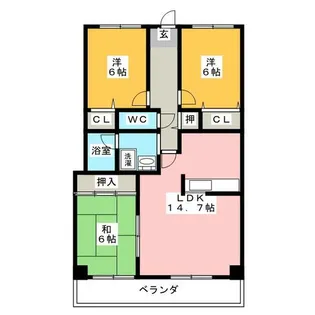 グランハート【5階】の間取り