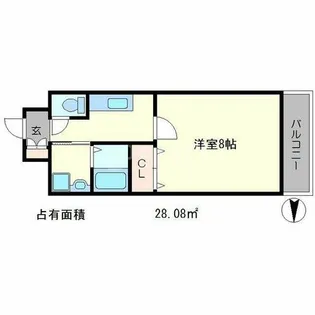 シュープリーム18ヤヨイ【2階】の間取り