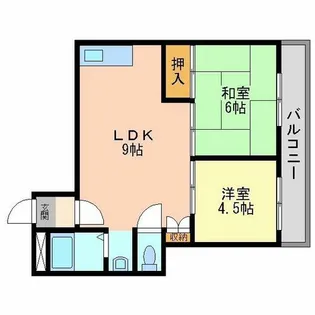 ホワイトヴィレッジ【4階】の間取り