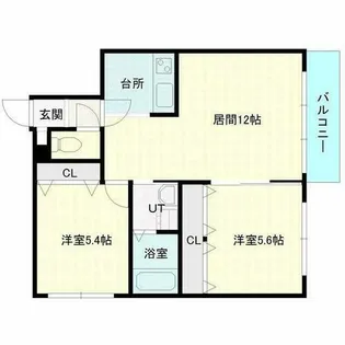 サンライン山鼻【3階】の間取り
