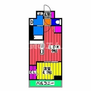 ヴァロアール博多【2階】の間取り