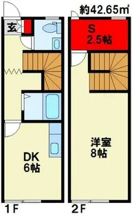 キューブ小倉【101号室】の間取り