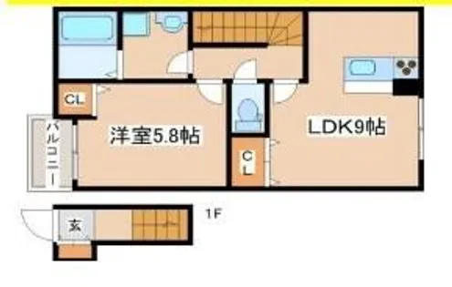 オーシャンコート姫路A棟【2階】の間取り