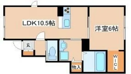 オーシャンコート姫路B棟【1階】の間取り