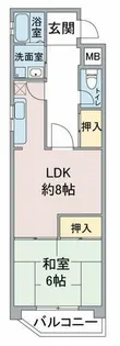 リバーサイド・ヒル【4階】の間取り
