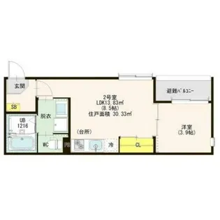 ハーモニーテラス瀬古【3階】の間取り