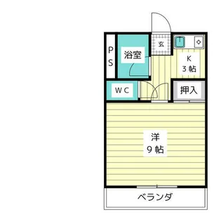 パークハイツ原【2階】の間取り