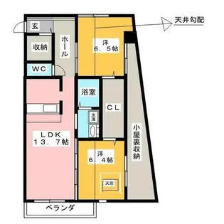 スリーディーガーデン本山【5階】の間取り