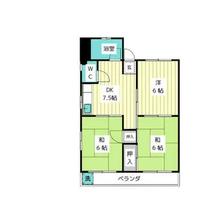 酒井ハイツ【2階】の間取り