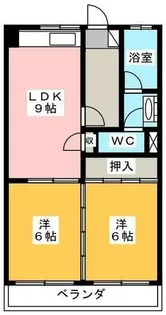 猫洞センタービル【4階】の間取り
