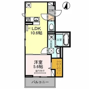フェリーチェヴェント【3階】の間取り