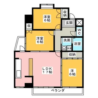 ヒルハイツ浅井【2階】の間取り