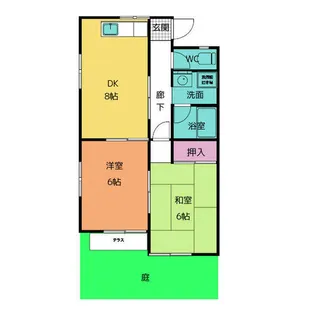 コーポボナール【1階】の間取り