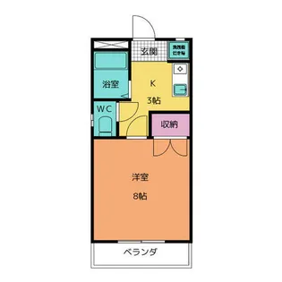 ハースヒルズ赤池Ⅲ【1階】の間取り