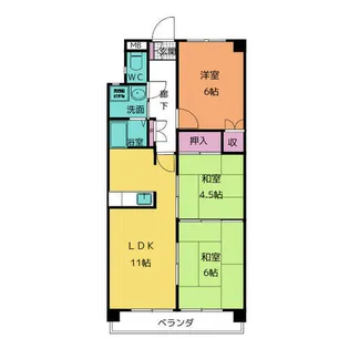 クレストAi-2【3階】の間取り