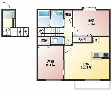 Duo Maison N【2階】の間取り