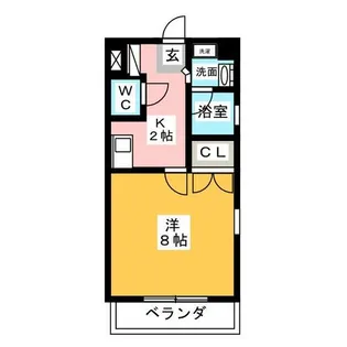 1Kの間取り画像