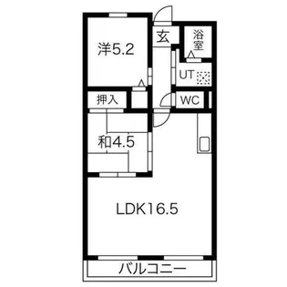 ハッピーコートさんわ【2階】の間取り