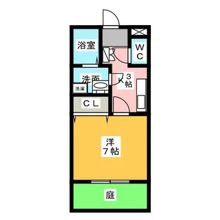 ヴィヴレ堀ノ内【1階】の間取り