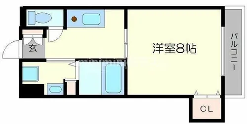 プレサンスフジ【4階】の間取り