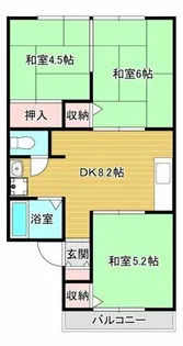 ラ・カルディア【1階】の間取り