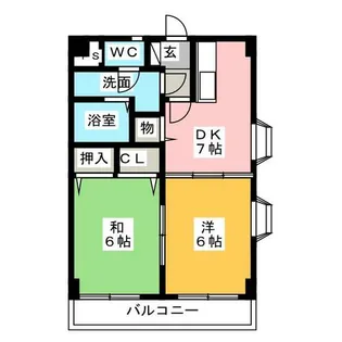 アンジェロ・パティオ【2階】の間取り