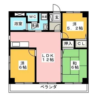 アンジェロ・パティオ【2階】の間取り