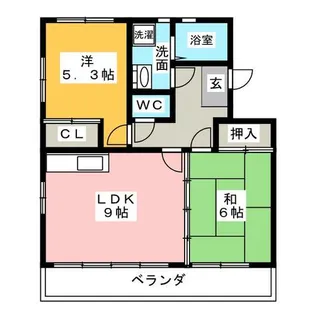グランデュア小塚【3階】の間取り