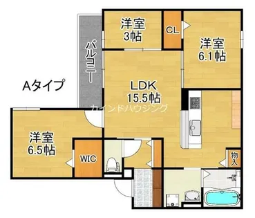 Clashist清水丘 West【2階】の間取り