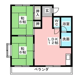 牧野ハイツ【3階】の間取り