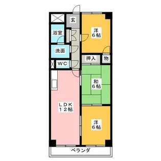 第3高杉マンション【2階】の間取り