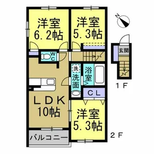 SEA SIDE【B号室】の間取り