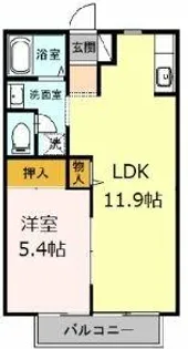 ハイツ・花のこみち A・B棟【2階】の間取り