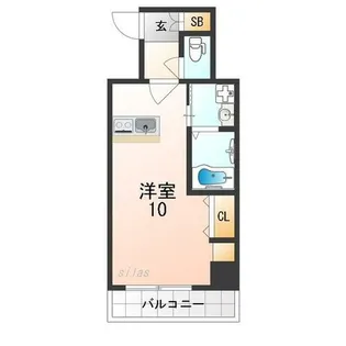 兵庫県宝塚市湯本町【マンション】の間取り