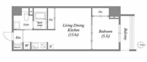 Uresidence Temmabashi【10階】の間取り