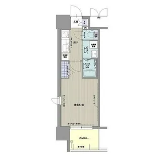 パルティール高畑アネックス【5階】の間取り