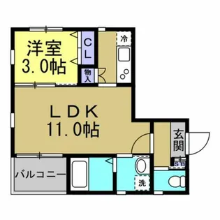 パインニードル【3階】の間取り