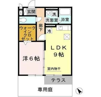 セジュール南堅田【1階】の間取り