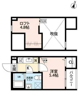 グラン エスポワール【2階】の間取り