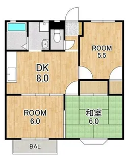 グロリオーサ園【2階】の間取り