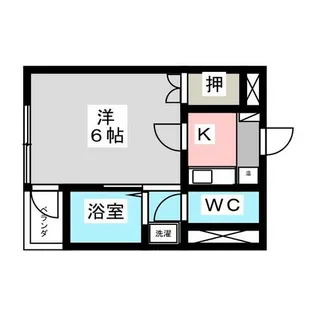 エクセランス内藤【2階】の間取り