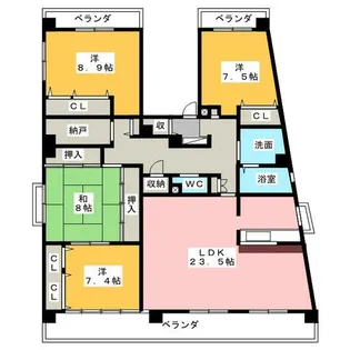 ジョイフルMⅡ【4階】の間取り