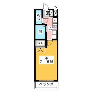 1Kの間取り画像